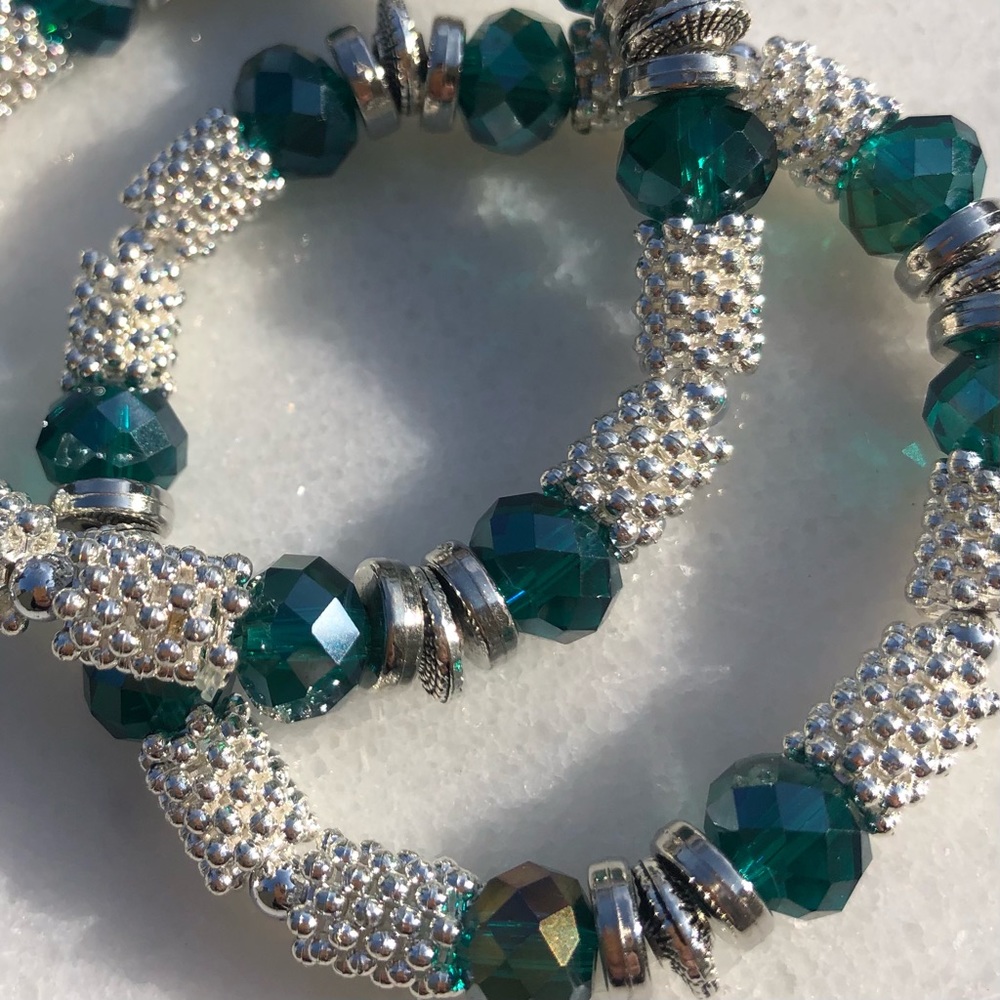 Beautiful Stretchy Statement Piece Bracelets With… - image 2